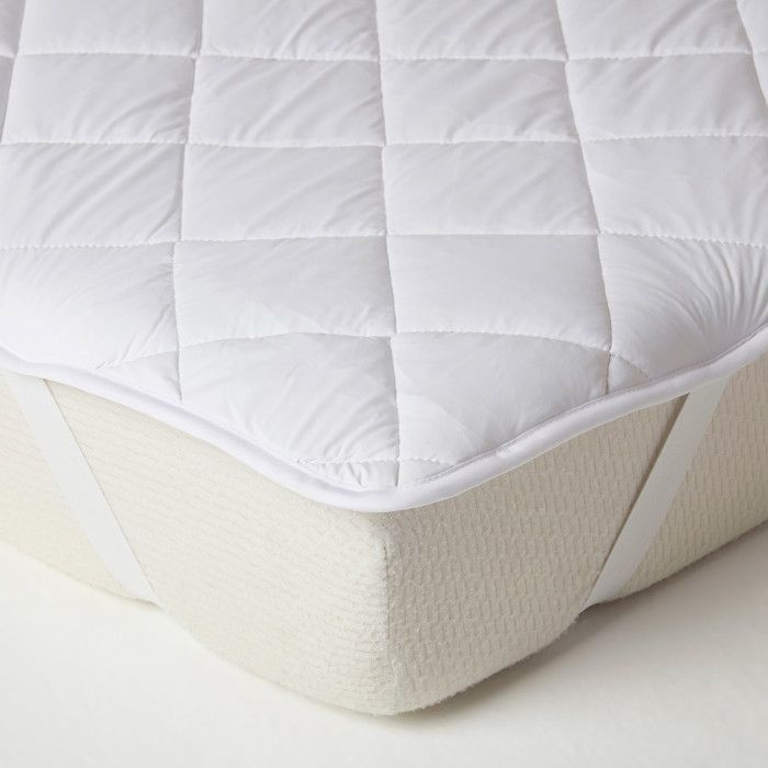 Surmatelas rafraîchissant 60x120 cm pour lit bébé/enfant, confort respirant, hypoallergénique, lavable – HOMESCAPES