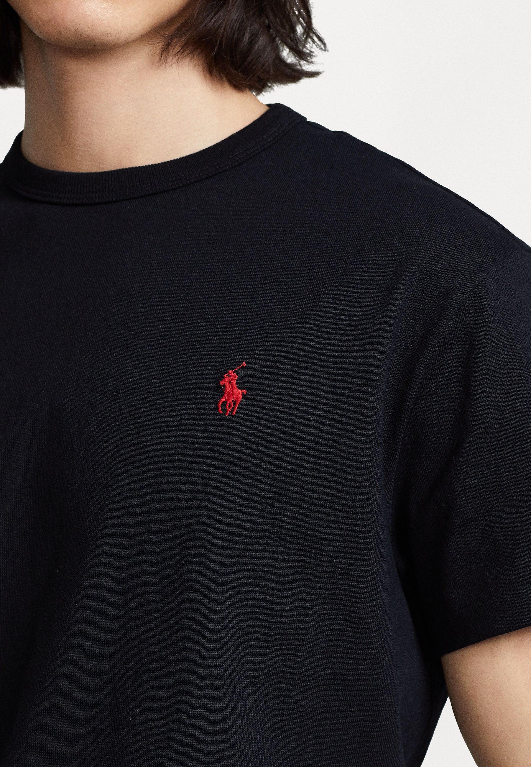 Polo Ralph Lauren T-shirt classique en jersey épais - T-shirt basique - noir