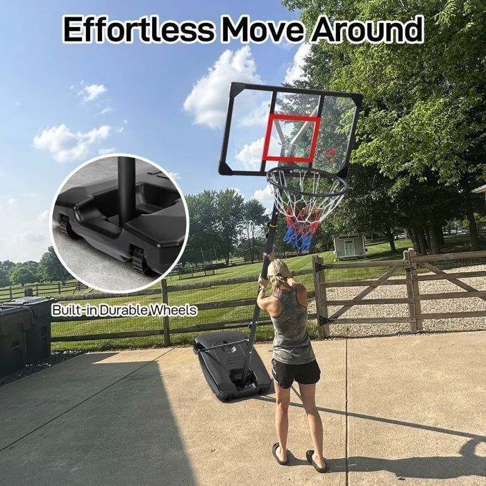 Basketball Hoop - NECHE - Adjustable Height 147-260CM - Indoor/Outdoor Use - Unisex