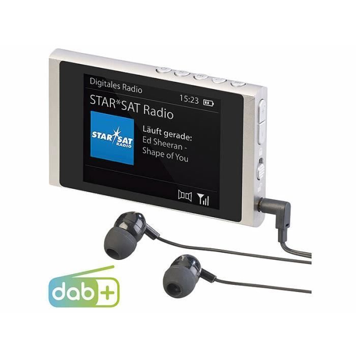 DAB+/FM Pocket Radio - VR Radio - DOR-350.mini - Rechargeable - Headphones Included - Color Screen