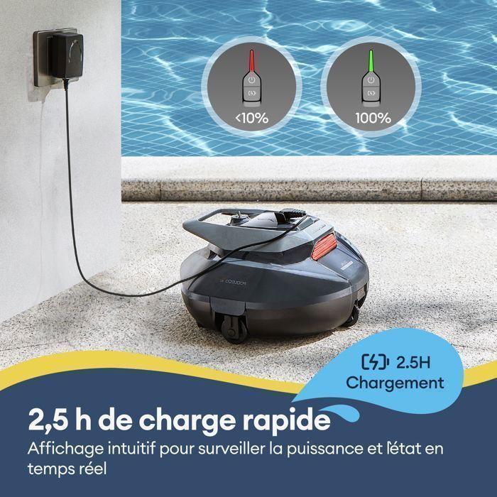 Pool Robot - ULTENIC - Pooleco 10 - 90 Min Battery Life - Dual Motors - Intelligent Navigation
