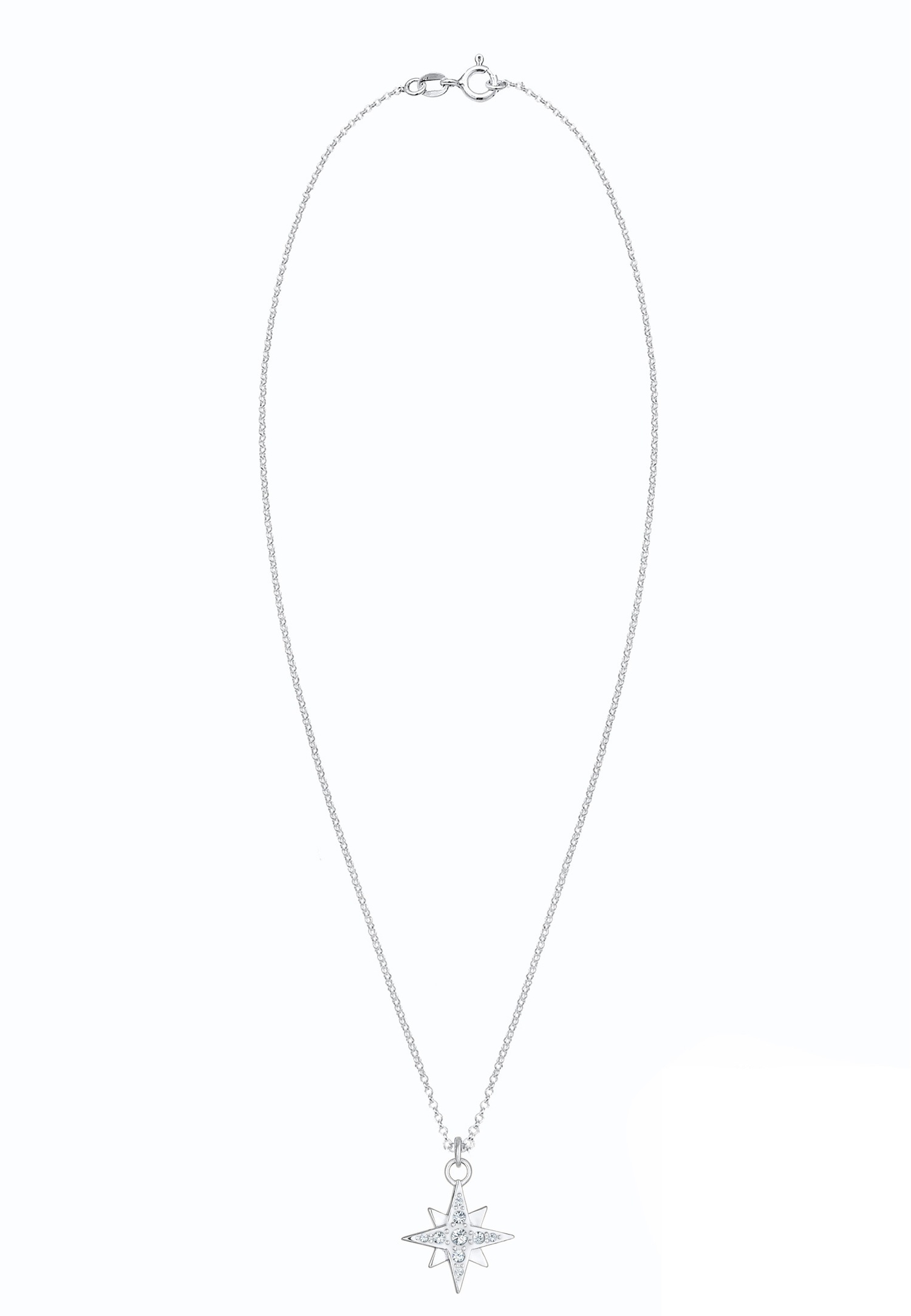 Nenalina Femmes Pendentif Astro étincelant Spirituel avec cristaux en argent sterling 925