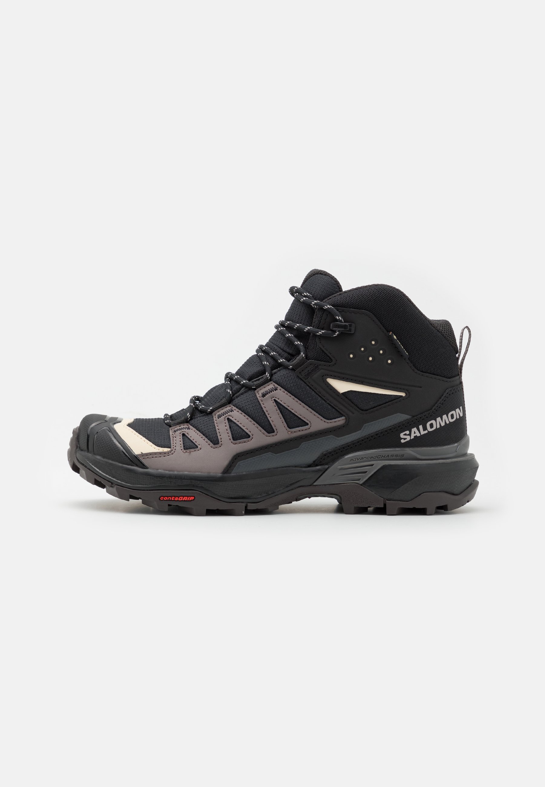 Salomon X ULTRA 360 MID GORE TEX - Trekingové boty - black/grey blue/grey blue