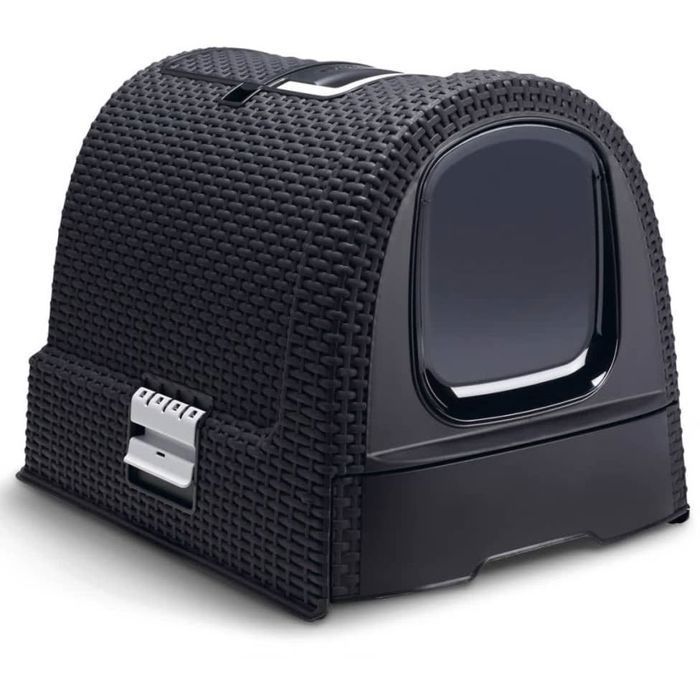 Curver Bac à litière pour chats 51x38,5x39,5 cm Anthracite