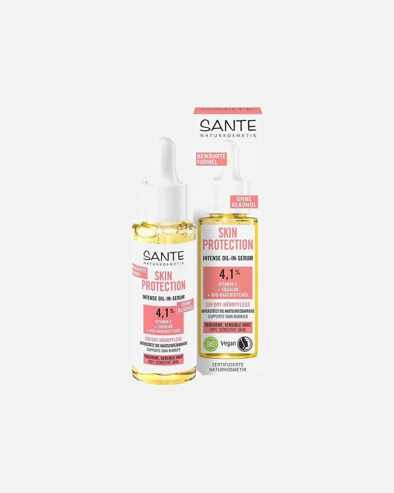 Hydratační sérum Sante, intenzivní ochranné sérum pro pleť – 30 ml