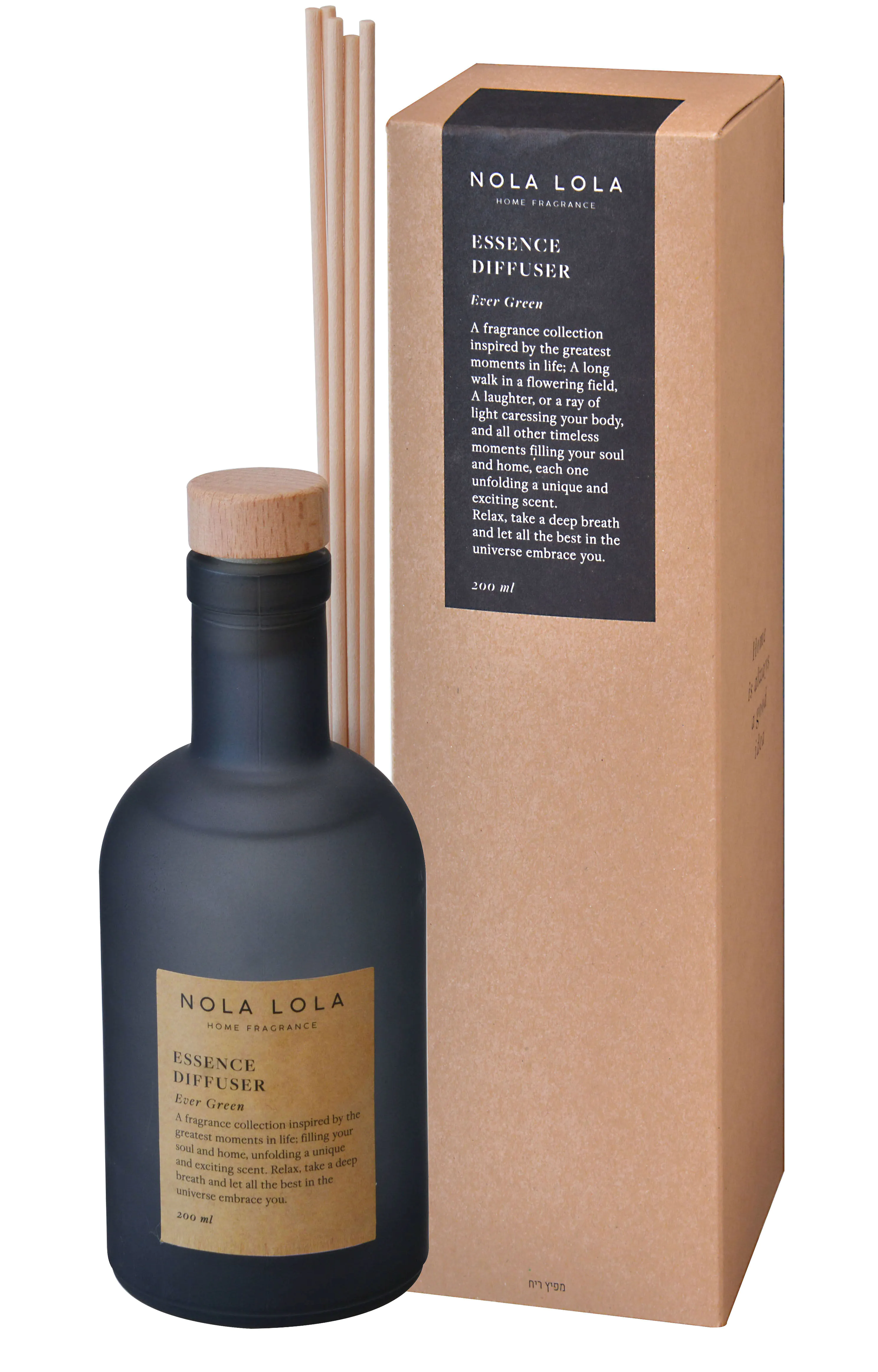 Nola Lola Ever Green Dyfuzor zapachowy z patyczkami, 200 ml