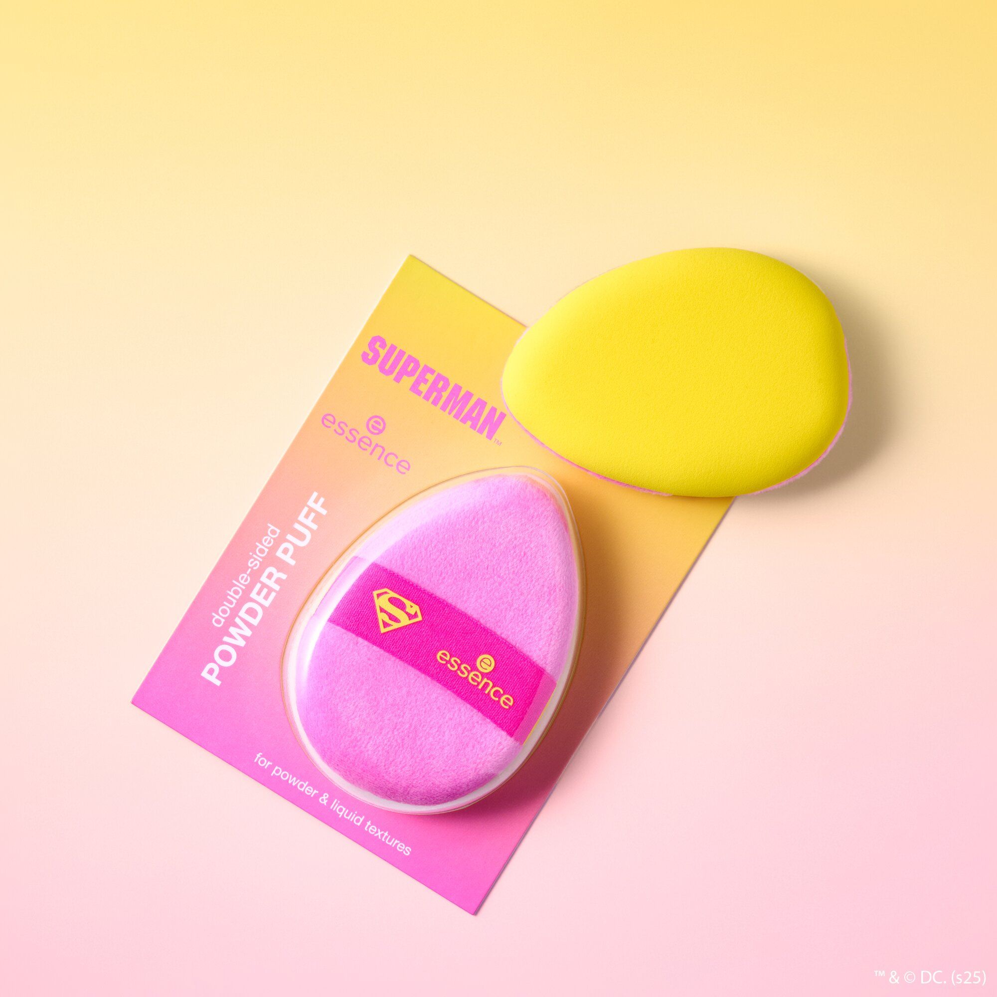 Супермен пудер пуф двострани сунђер за шминку Сунђери за шминку