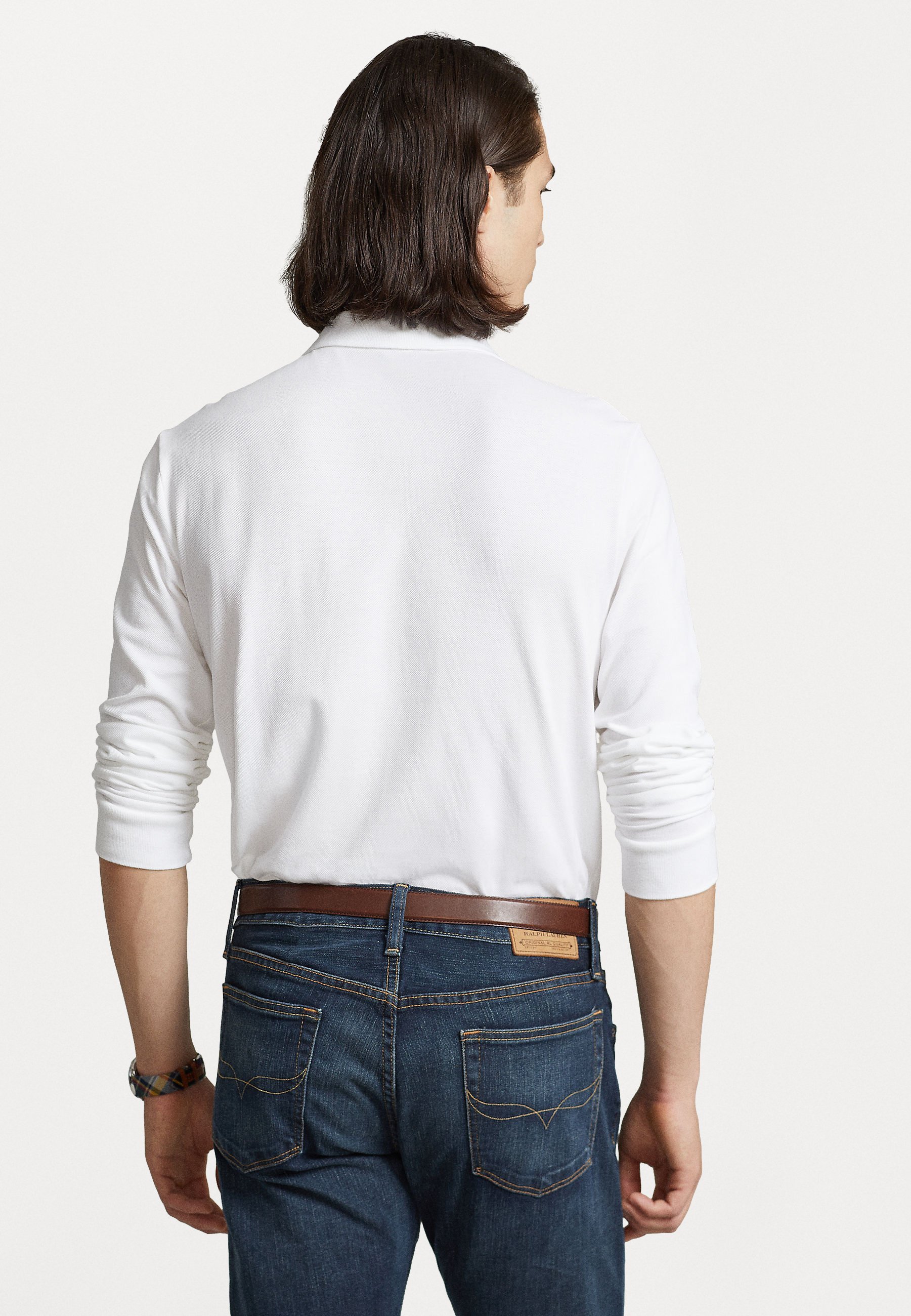 Polo Ralph Lauren LONG SLEEVE - Bluzka z długim rękawem - biała