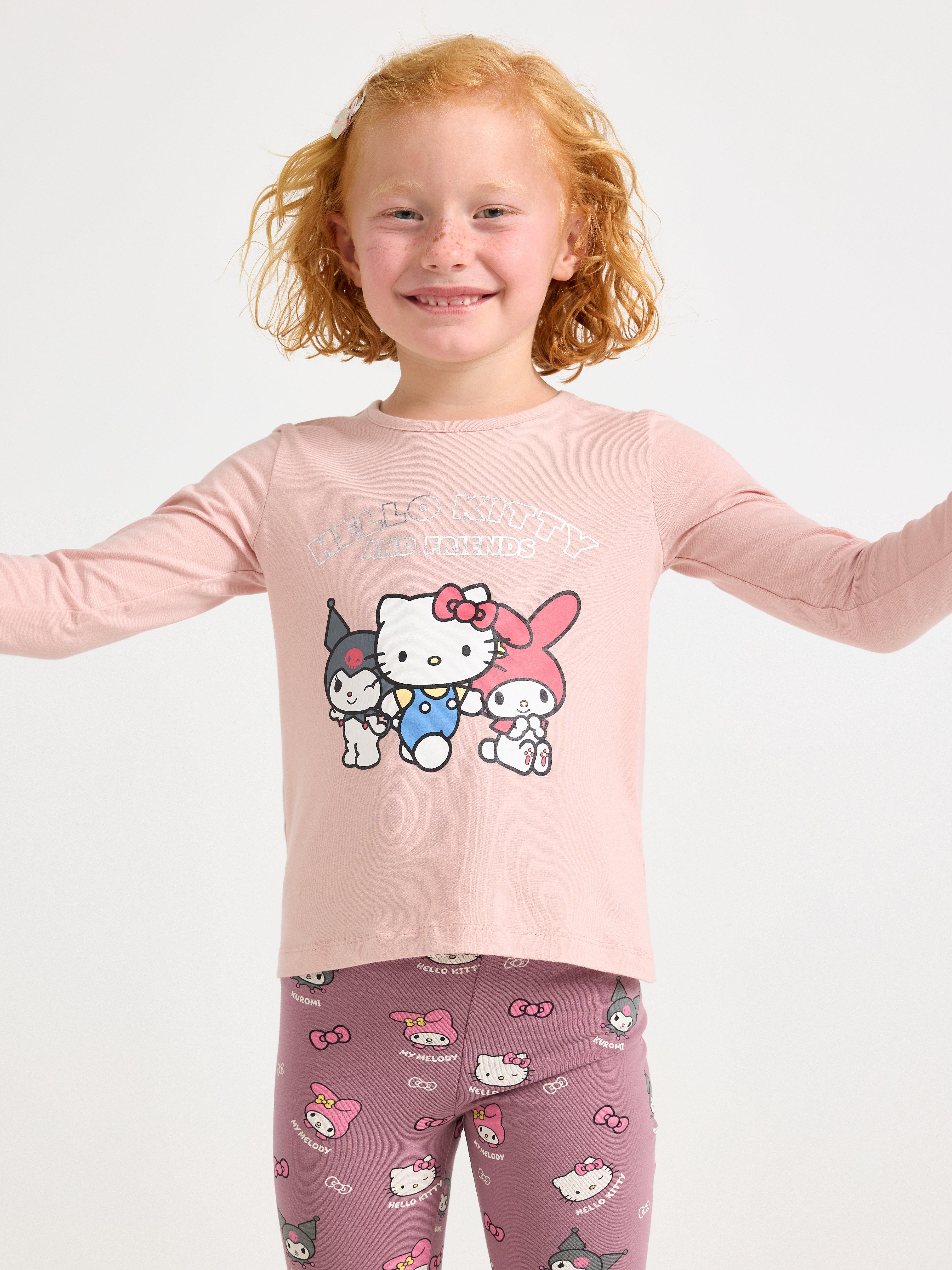 Blusa de manga comprida Hello Kitty rosa-claro