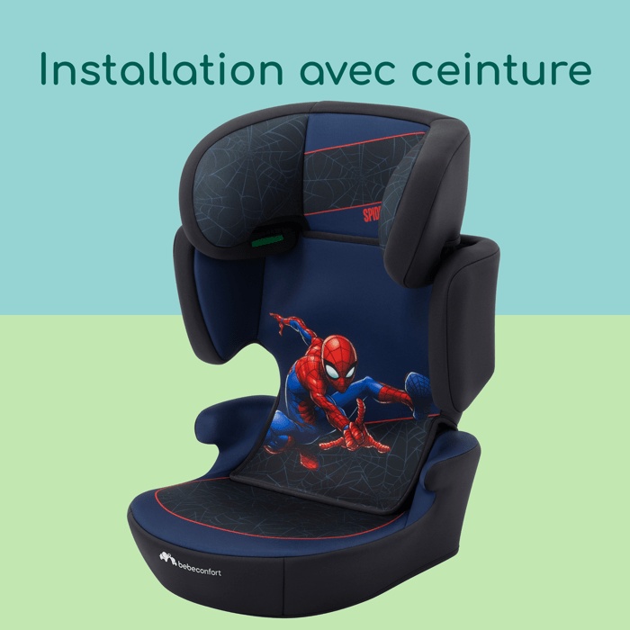 Bebeconfort DISNEY© Siège auto Road Safe i-Size Spiderman, groupe 2/3, 3,5 ans à 10/12 ans, 100-150cm, 15-36kg, Authentic Spiderman