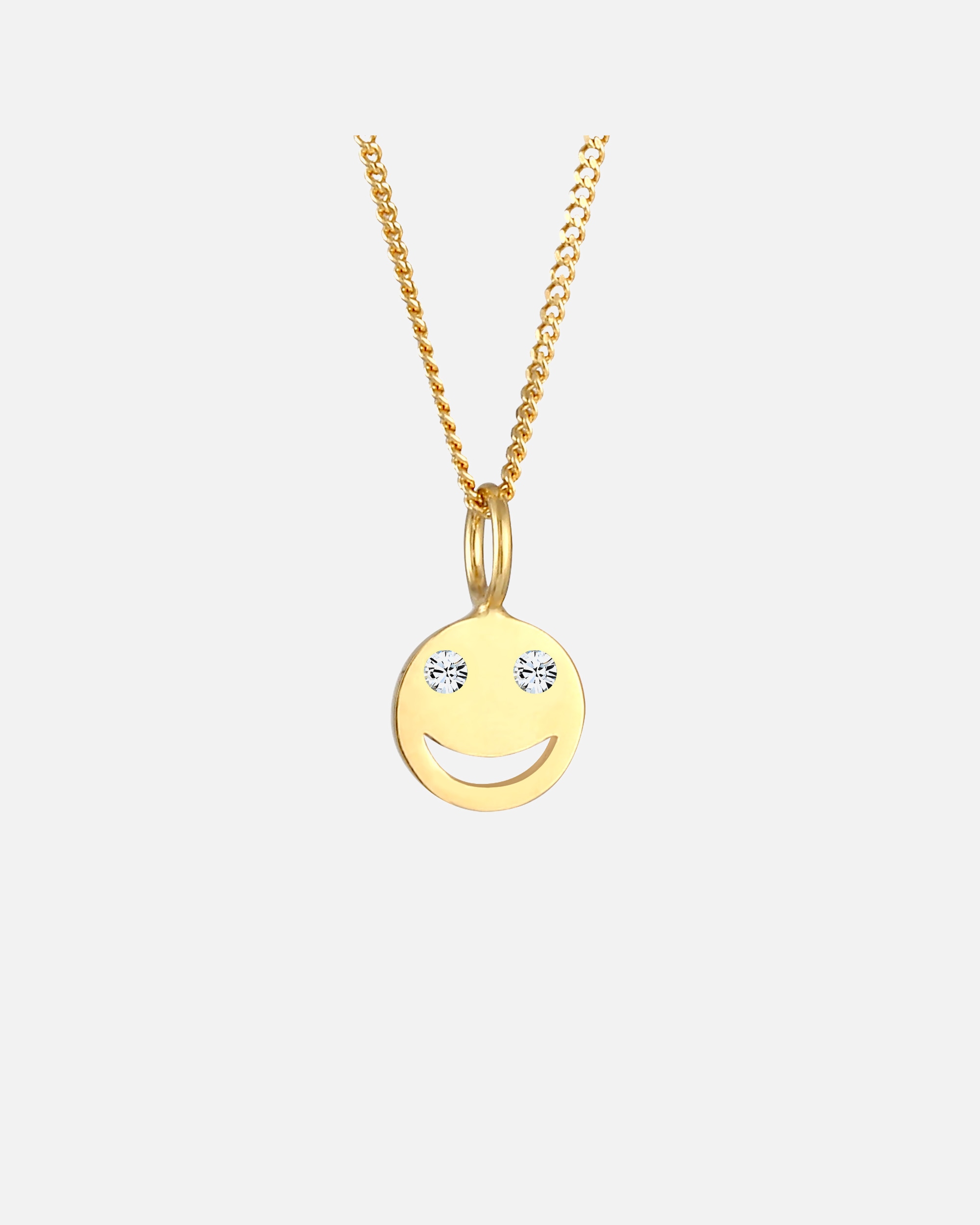 Elli Femmes avec pendentif Smiling et cristaux en argent sterling 925