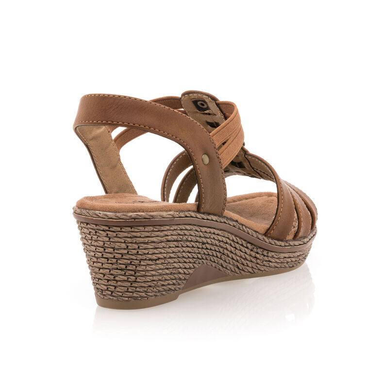 Sandalias marrones para mujer / Zapatos de punta abierta