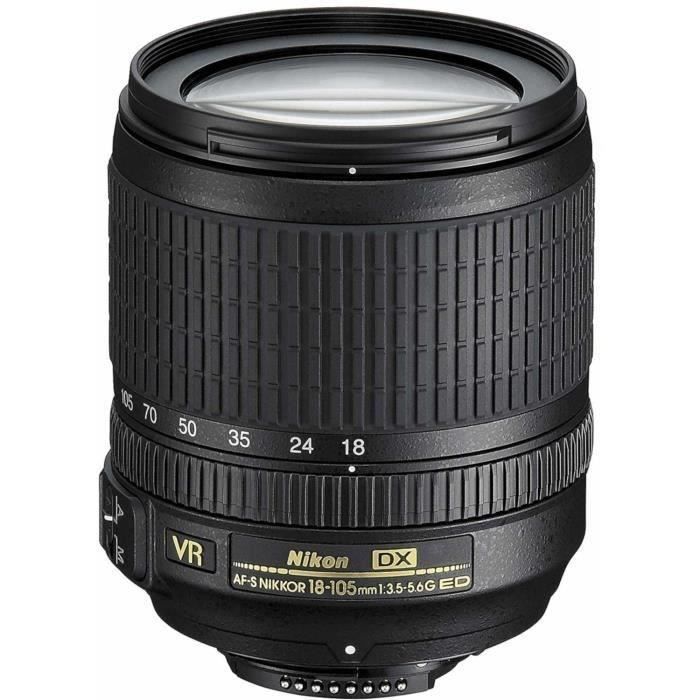 NIKON D3500 speilreflekskamera + AF-S 18/105 VR - 24,2 MP - DX CMOS - Allsidig stabilisert objektiv (5,8x) - 3