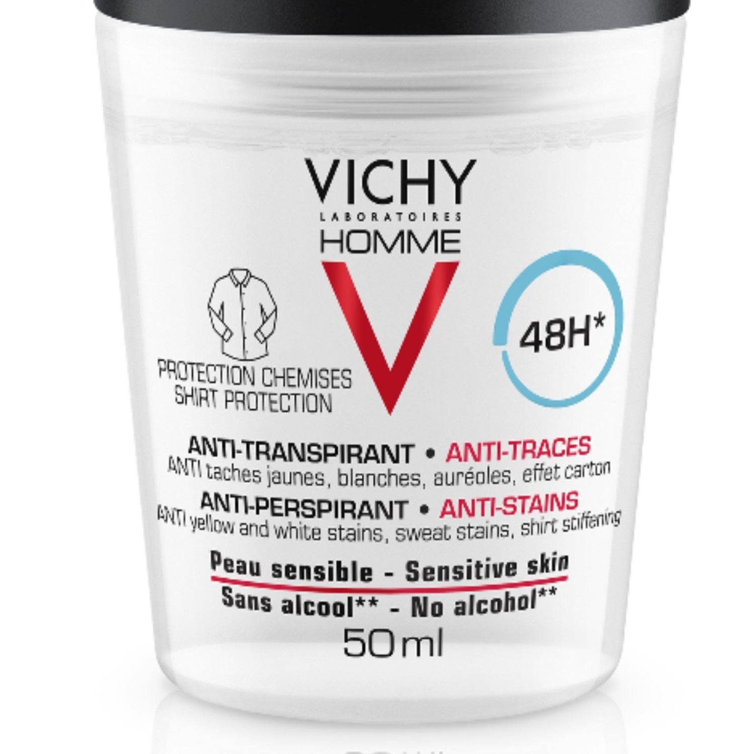 Vichy Vh anti transpirant bille anti trace 48h