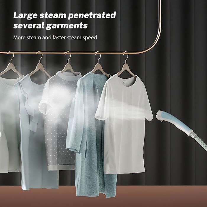 Vaporiera verticale per indumenti da 1800 W, emissione di vapore costante di 35 g/min, serbatoio dell'acqua da 1,6 litri, 10 impostazioni di vapore, adatta a tutti i tessuti.