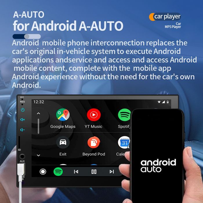 Autorradio Bluetooth UVERBON 7