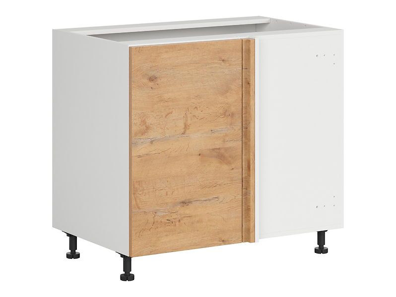 Szafka dolna Hamper prawa dąb lancelot zabudowuje naroże 105x60 cm