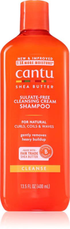 CANTU Shea Butter Shampoo, een hydraterende shampoo voor krullend en golvend haar.