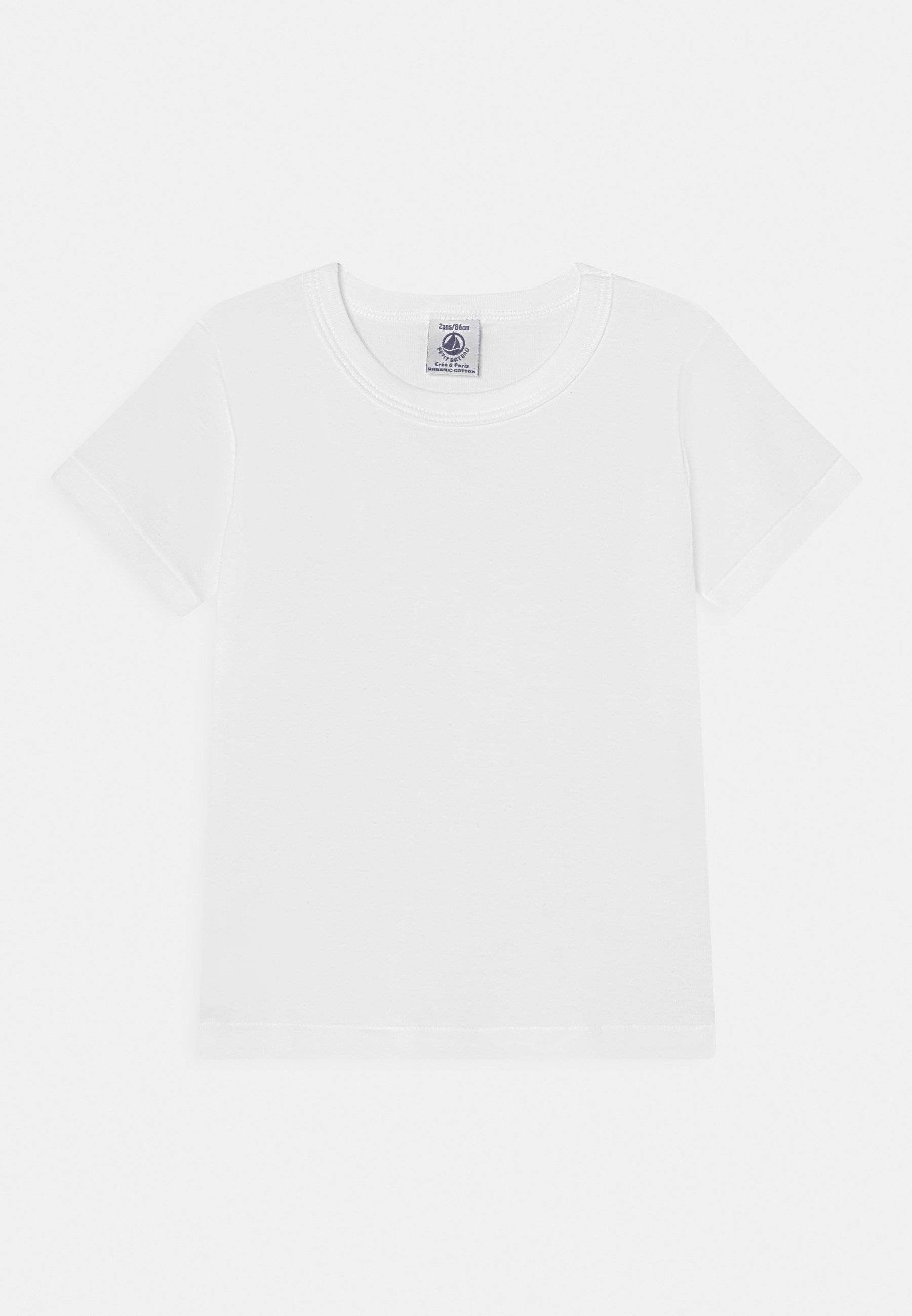 Petit Bateau PÕHILISED VALGED T-SÄRGID, 2 PAKKI, UNISEX - Lihtne T-särk - valge