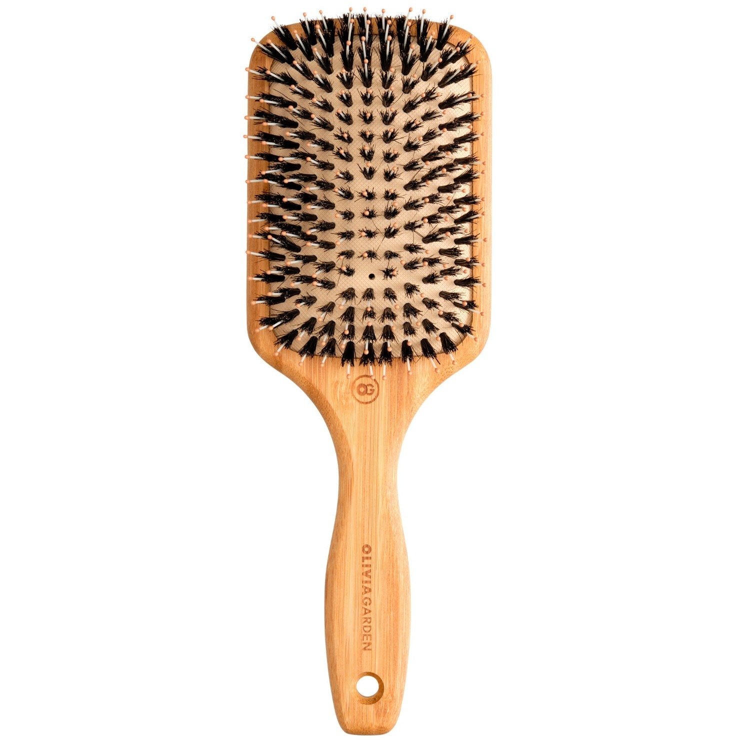 Olivia Garden Plochá kefa na vlasy BAMBOO TOUCH, stredná, 1 kus