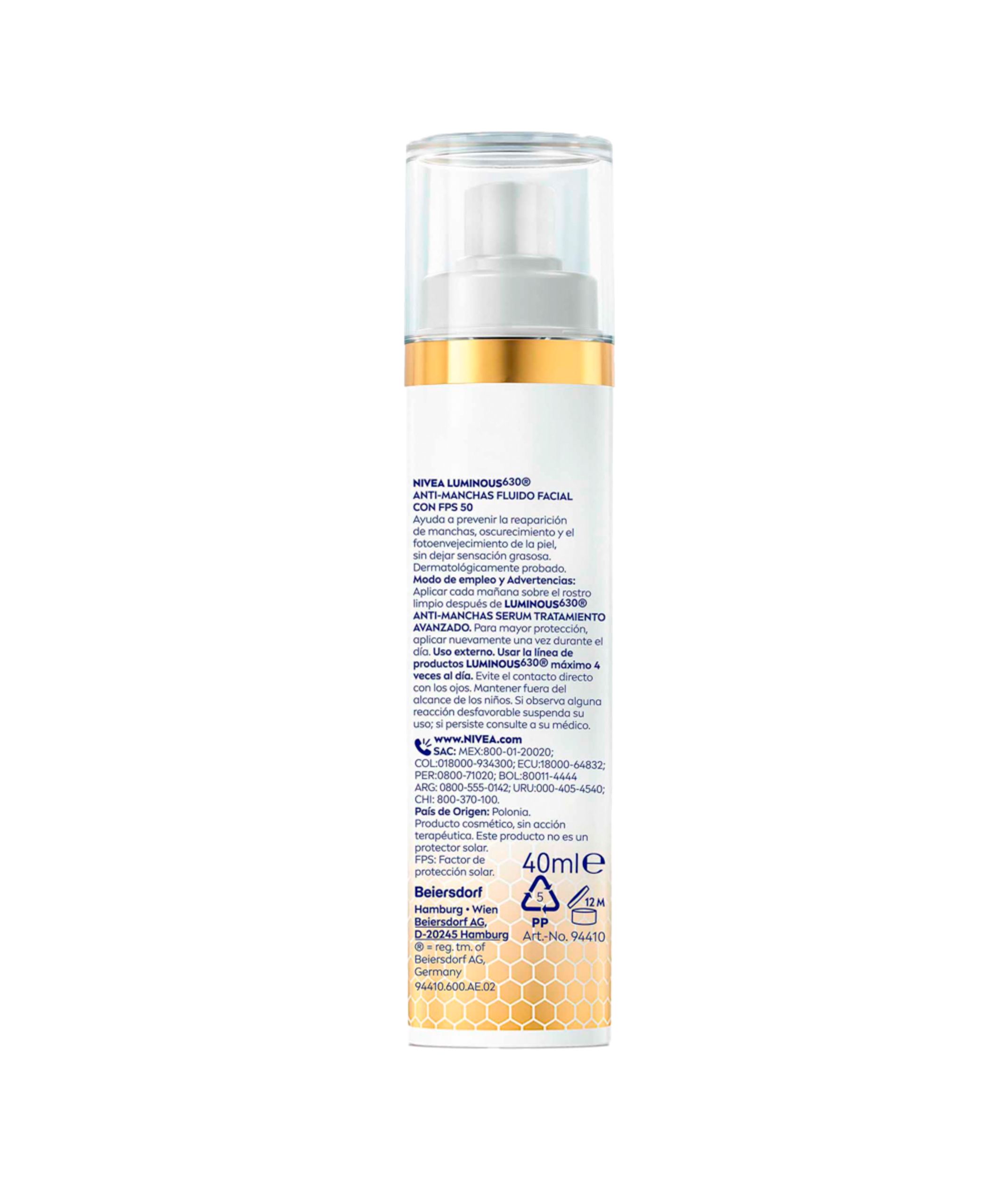 Luminous630 флуид за лице против тамних мрља SPF50 Хидратантне креме за лице