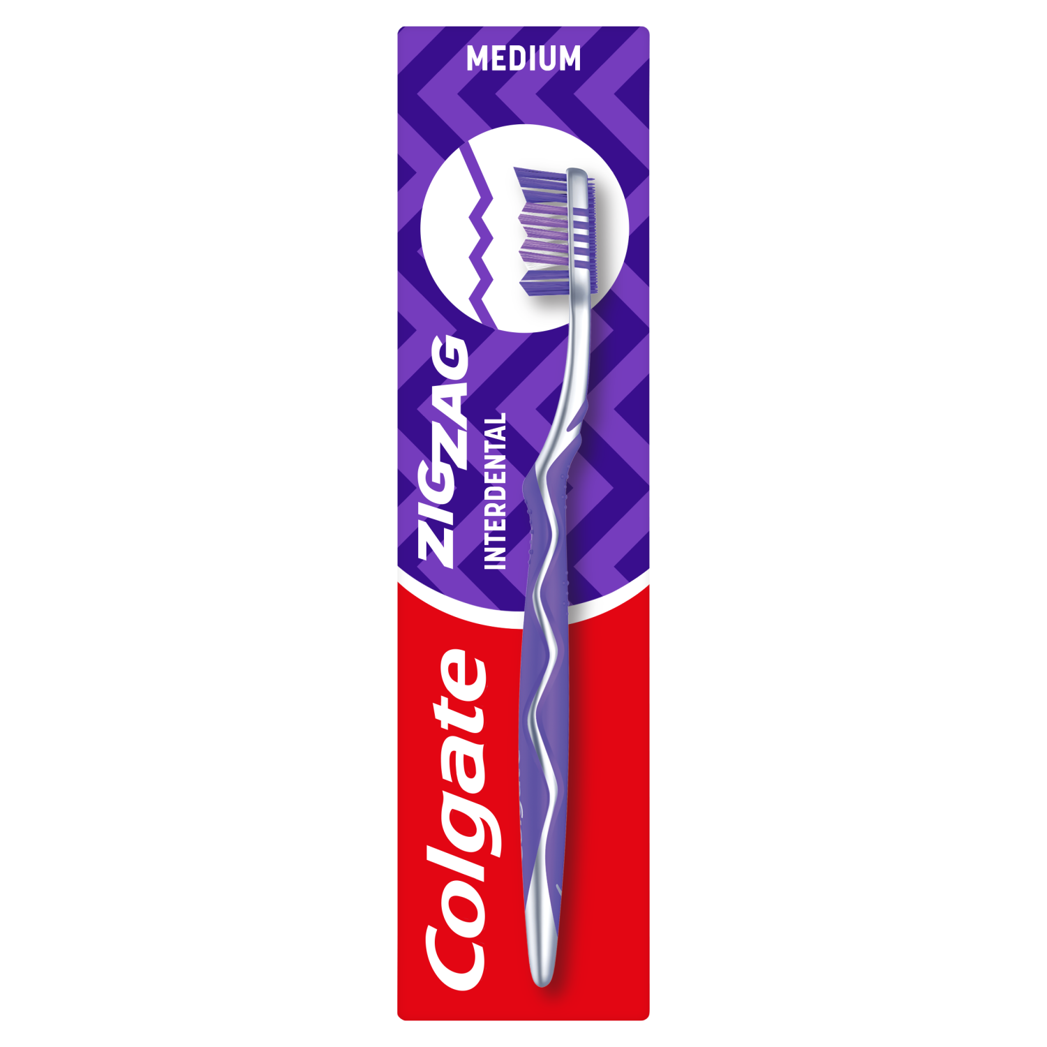 Colgate medium tandborste 1 st Zig-Zag