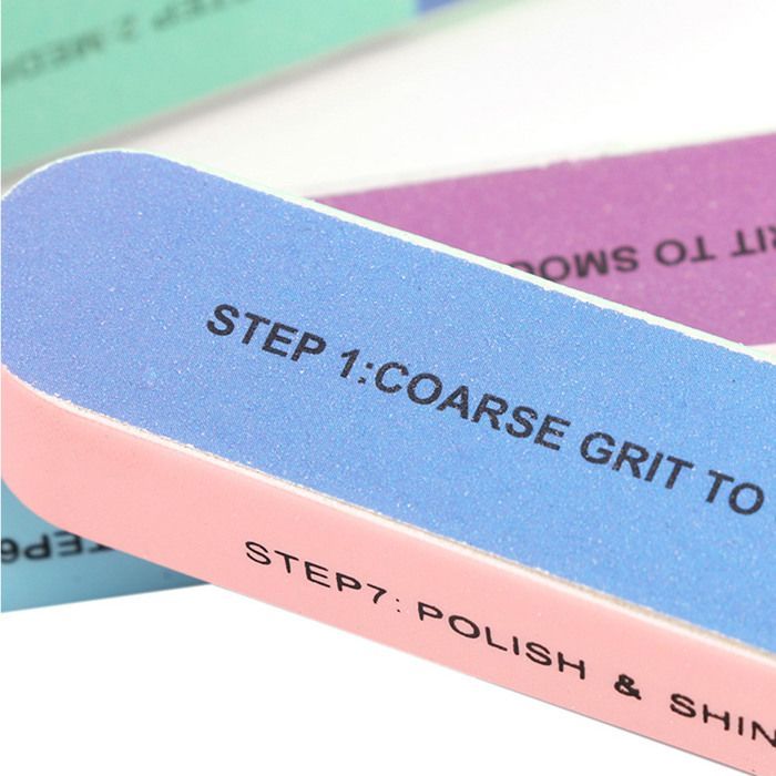 SALALIS Timbro colorato multi-lato per nail art, strumento per manicure e pedicure, strumento per levigatura igienica per pedicure