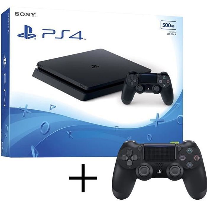 Thuisconsole - Sony - PS4 Slim 500GB - Zwart - Maximaal 2 controllers - PS4-platform