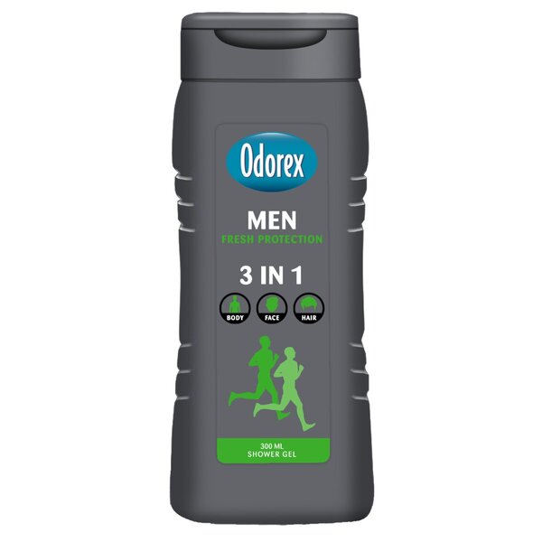 Gel de duș Odorex Men Fresh Protection 3 în 1<br>300ml - Ten normal