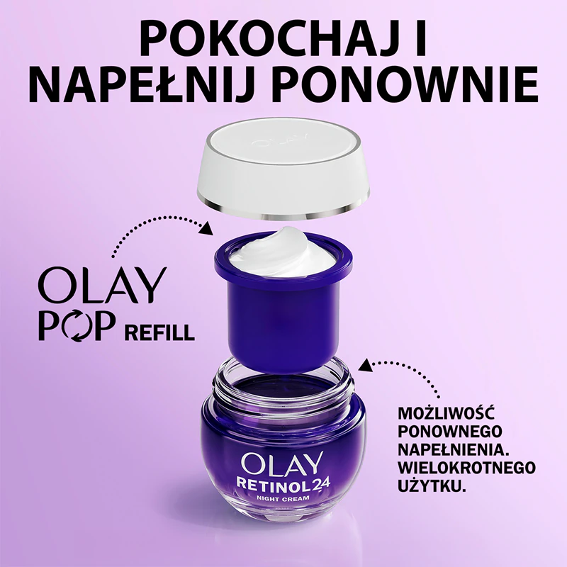 Olay Retinol 24 Creme Noturno hidratante e restaurador com vitamina E