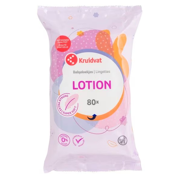Kruidvat losion vlažne maramice za bebe<br>3 x 80 komada
