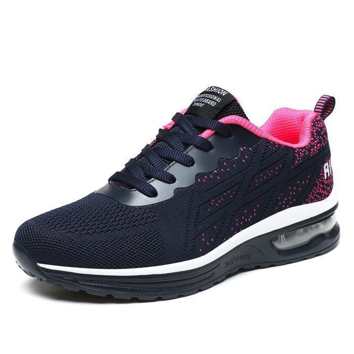 CHAUSSURES MULTISPORT Femme - HENRVIEG - Léger et Confortable - Air Coussin Antidérapant Course Basket - Bleu