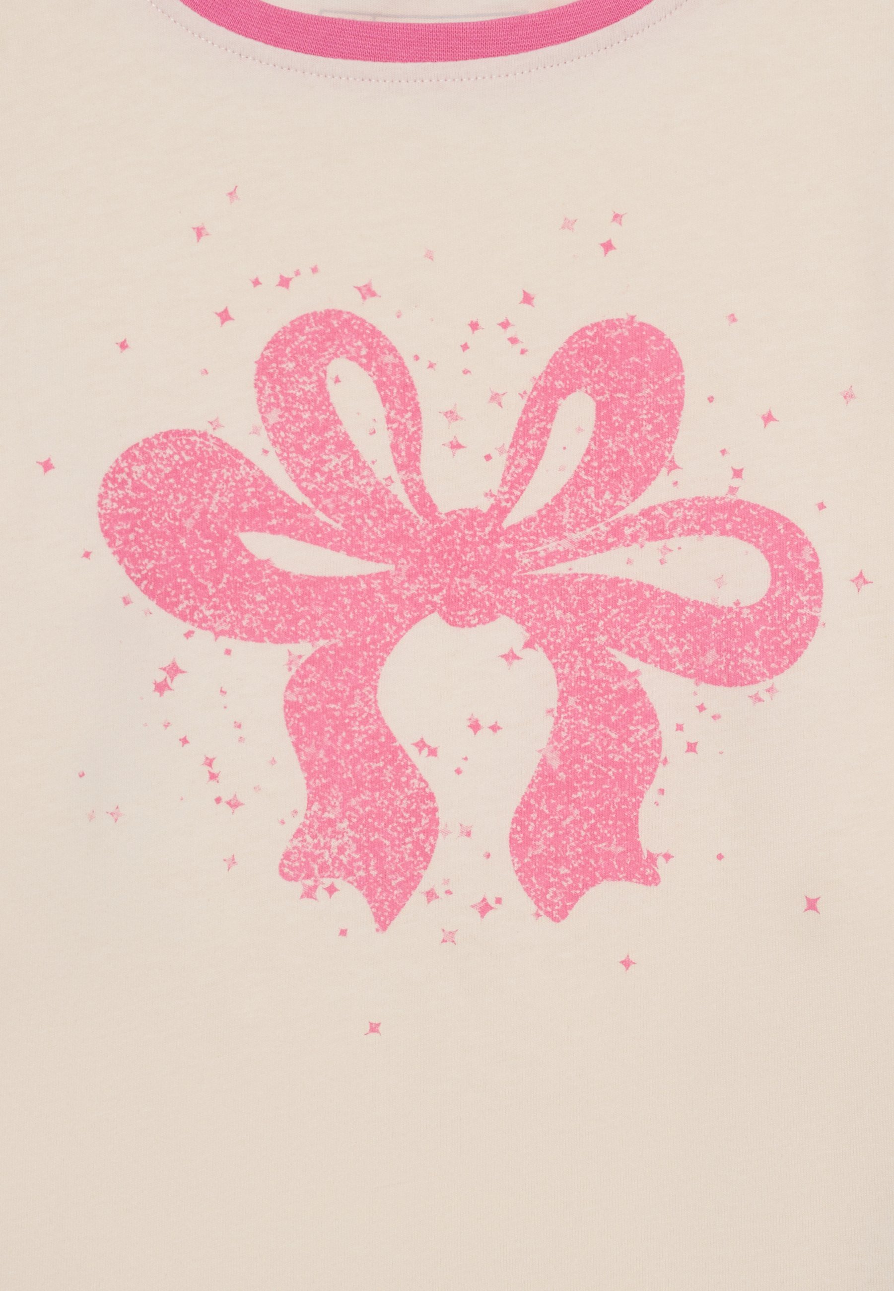 Friboo Confezione da 4 T-shirt con maniche a volant - T-shirt stampate - bianco/nero/rosa