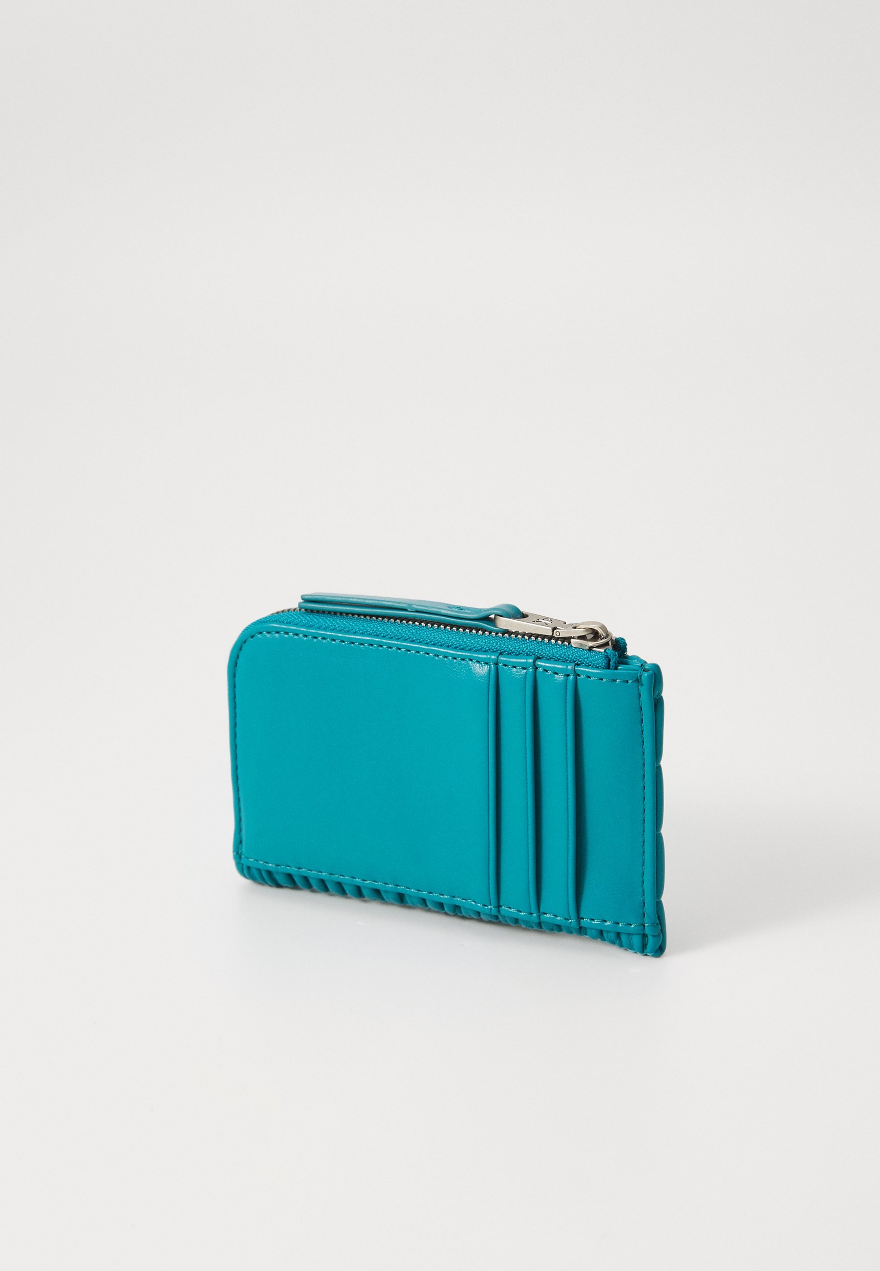 Calvin Klein Jeans portemonnee met gerimpelde middenrits - teal slate
