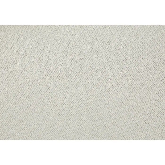 Sofá compacto de 4 lugares - CHARLES - Tecido bege creme - 230 x 98 x 78 cm