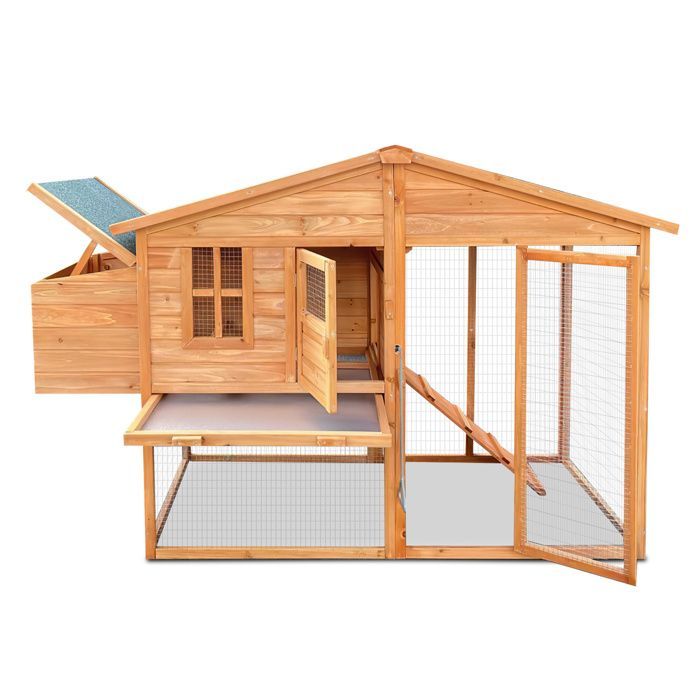 Poulailler Aga pour poules 188x70x117 cm