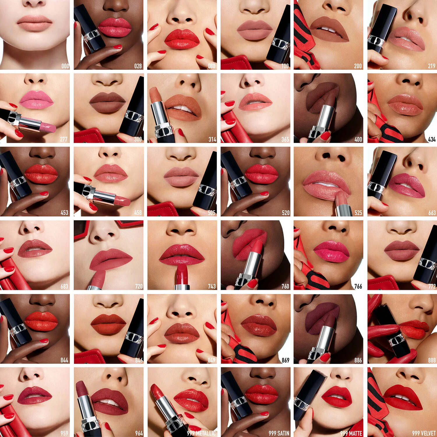 Rouge Dior - Refill pentru ruj - Finisaj satinat, mat, metalic și catifelat