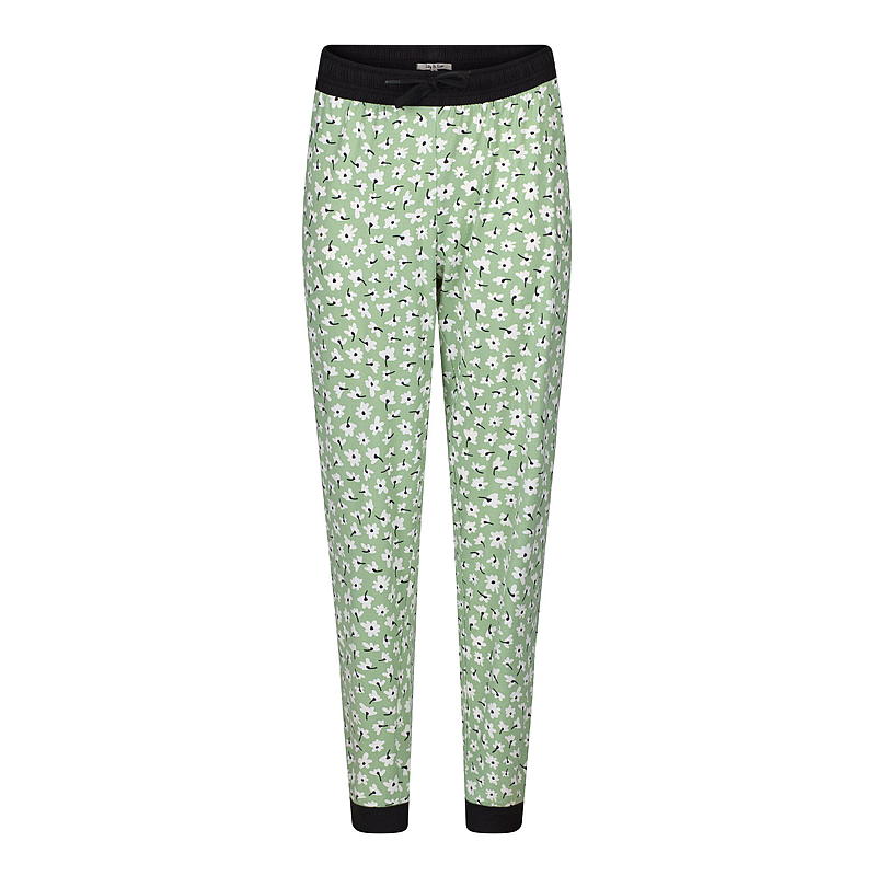 Hyggebukser størrelse S-XL grøn blomst