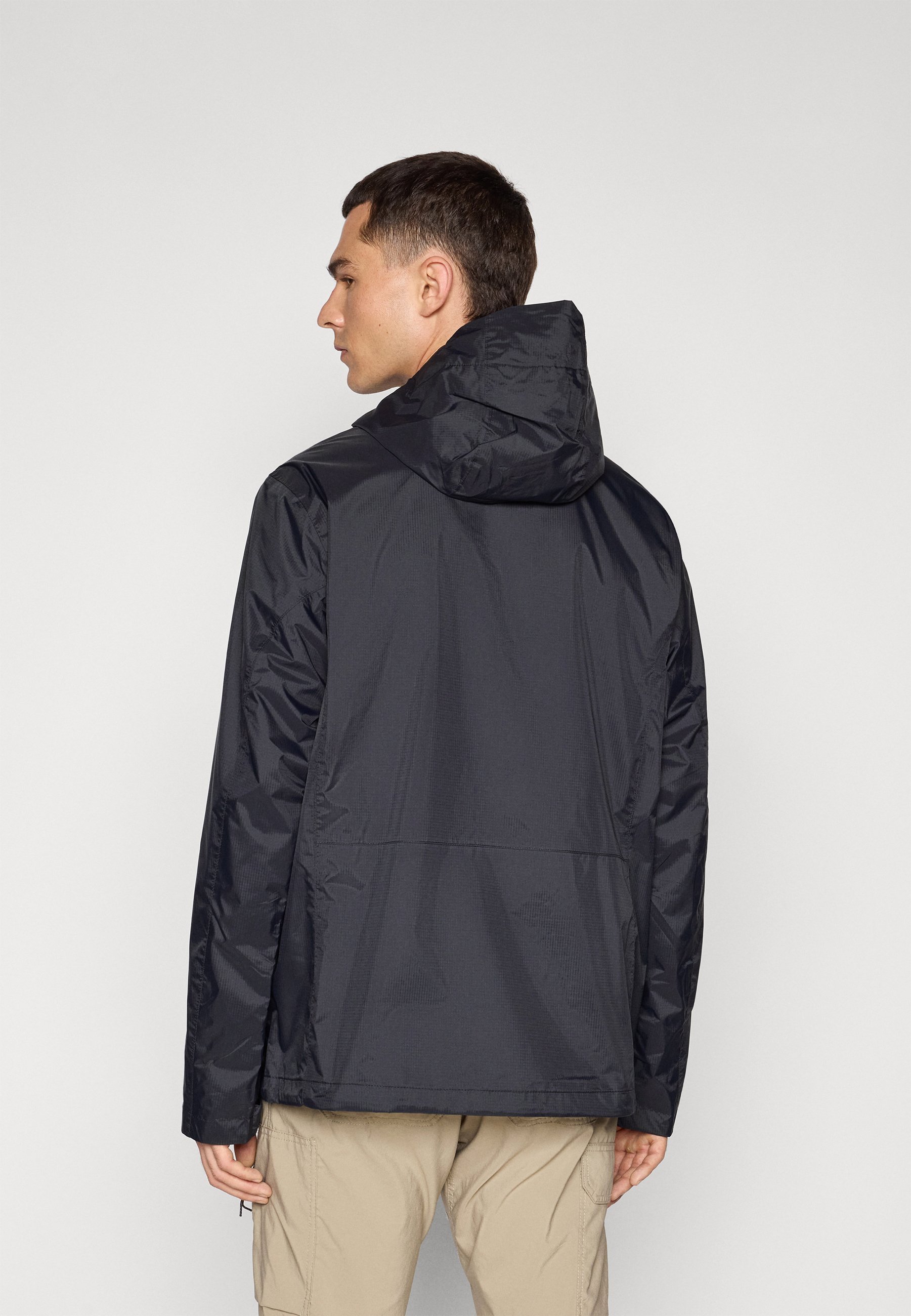 Columbia POURING ADVENTURE JACKET - Hardshell jas - zwart