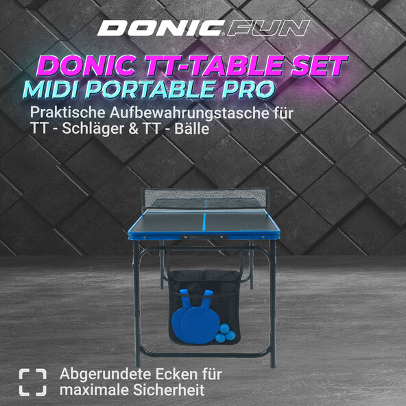 Set masă de tenis de masă Midi Portable Pro