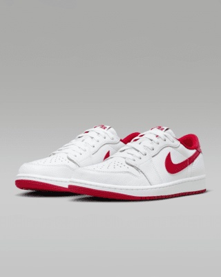 Air Jordan 1 Low OG 'White/Red' Men's Shoes