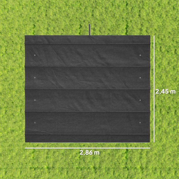 Toile de toit de rechange pour pergola - Outsunny - toile de remplacement protection solaire anti-UV 30+ pour pergola de 3 x 2 m