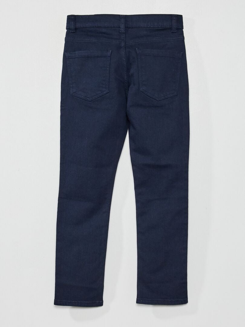 Slim fit jeans met 5 zakken - blauw