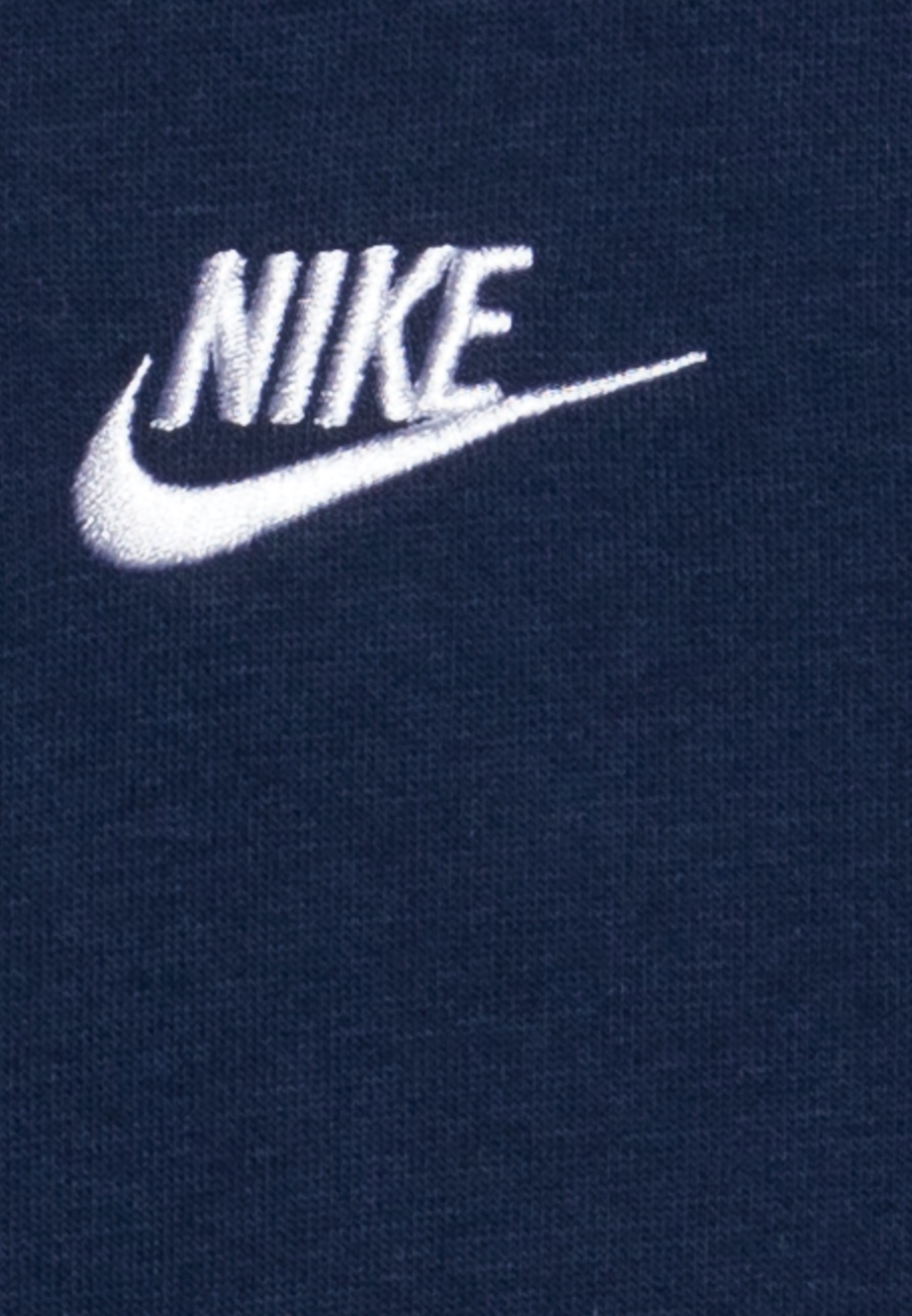Sweat-shirt zippé Nike Sportswear SPORTSWEAR CLUB FLEECE UNISEXE - bleu marine/blanc