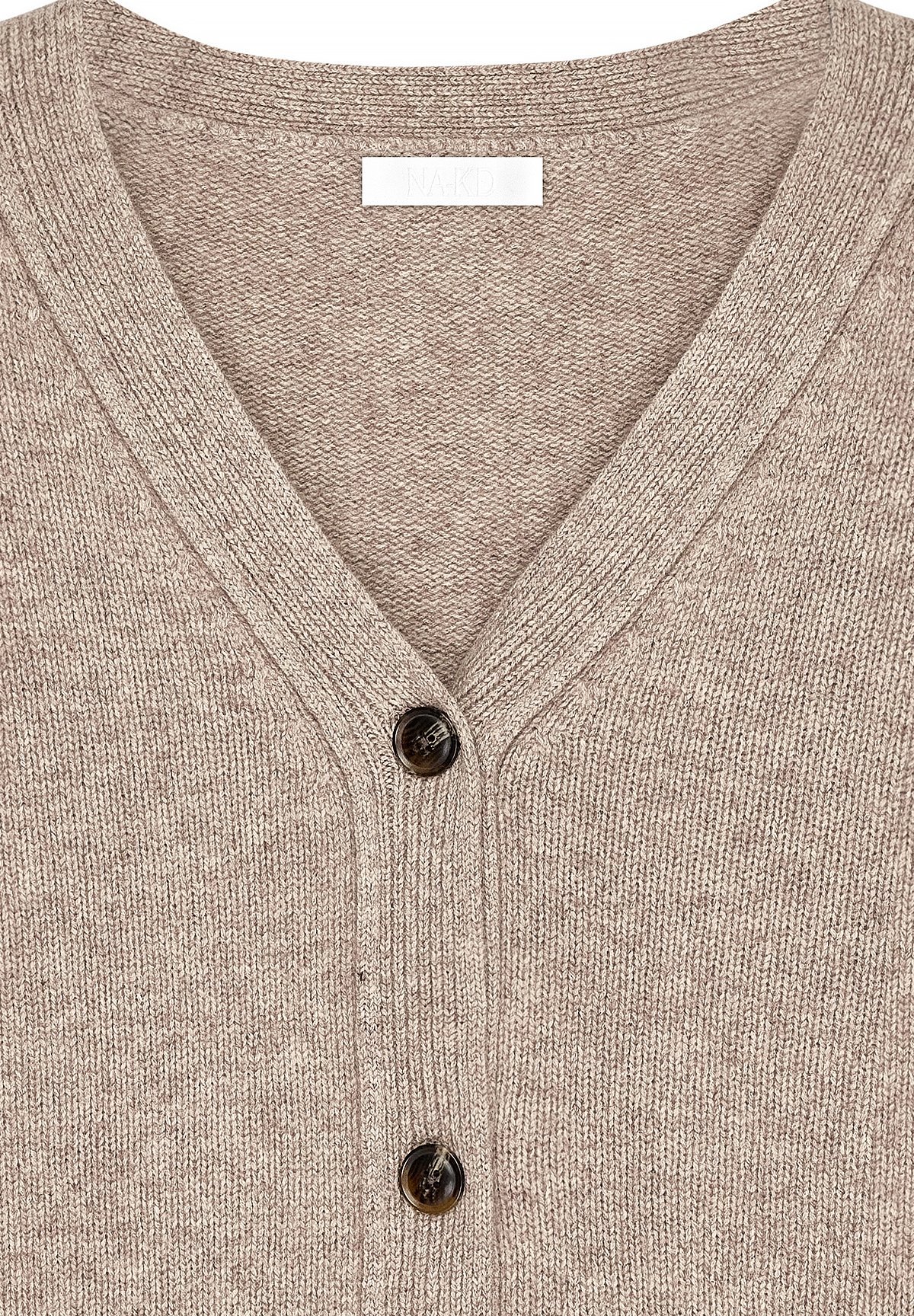 NA-KD OVERSIZED - Neuletakki - beige