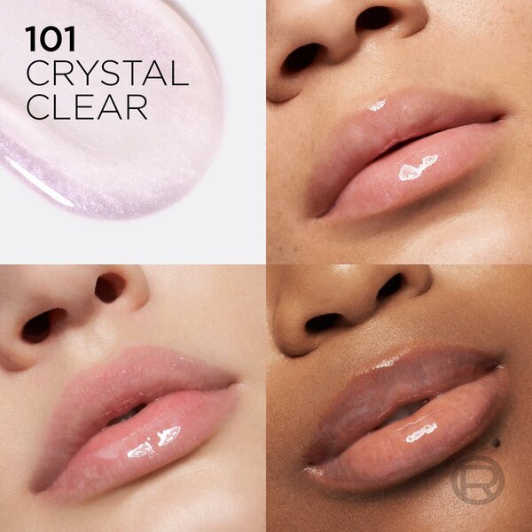 „L'Oréal Paris Plump Ambition 101 Cristal Clear“ hialurono rūgšties lūpų aliejus