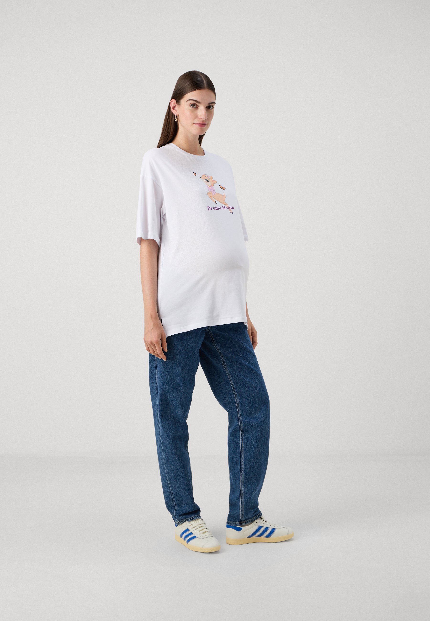 Even&Odd zwangerschaps-T-shirt met print - wit