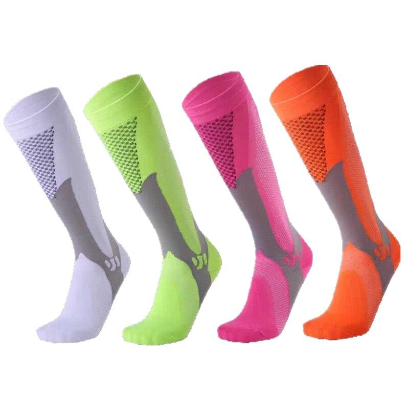 Medias de compresión para varices, calcetines para correr y ciclismo, aptas para edema, diabetes, embarazo y problemas de circulación sanguínea.