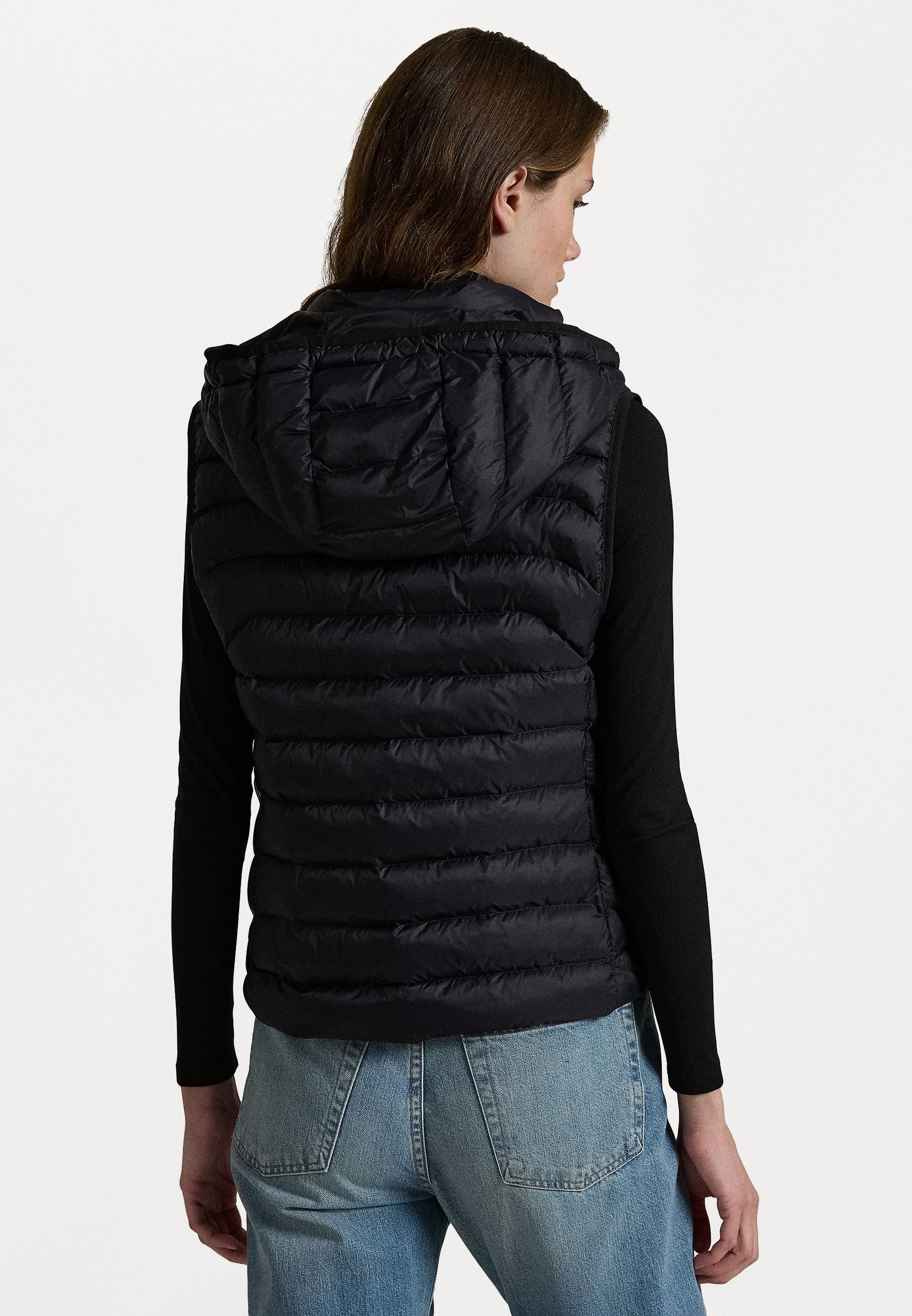 Gilet Polo Ralph Lauren idrorepellente e ripiegabile - nero