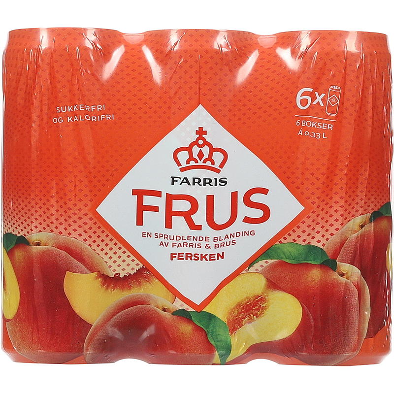 Farris Farris Frozen 0,33 l eske 6-pakning fersken